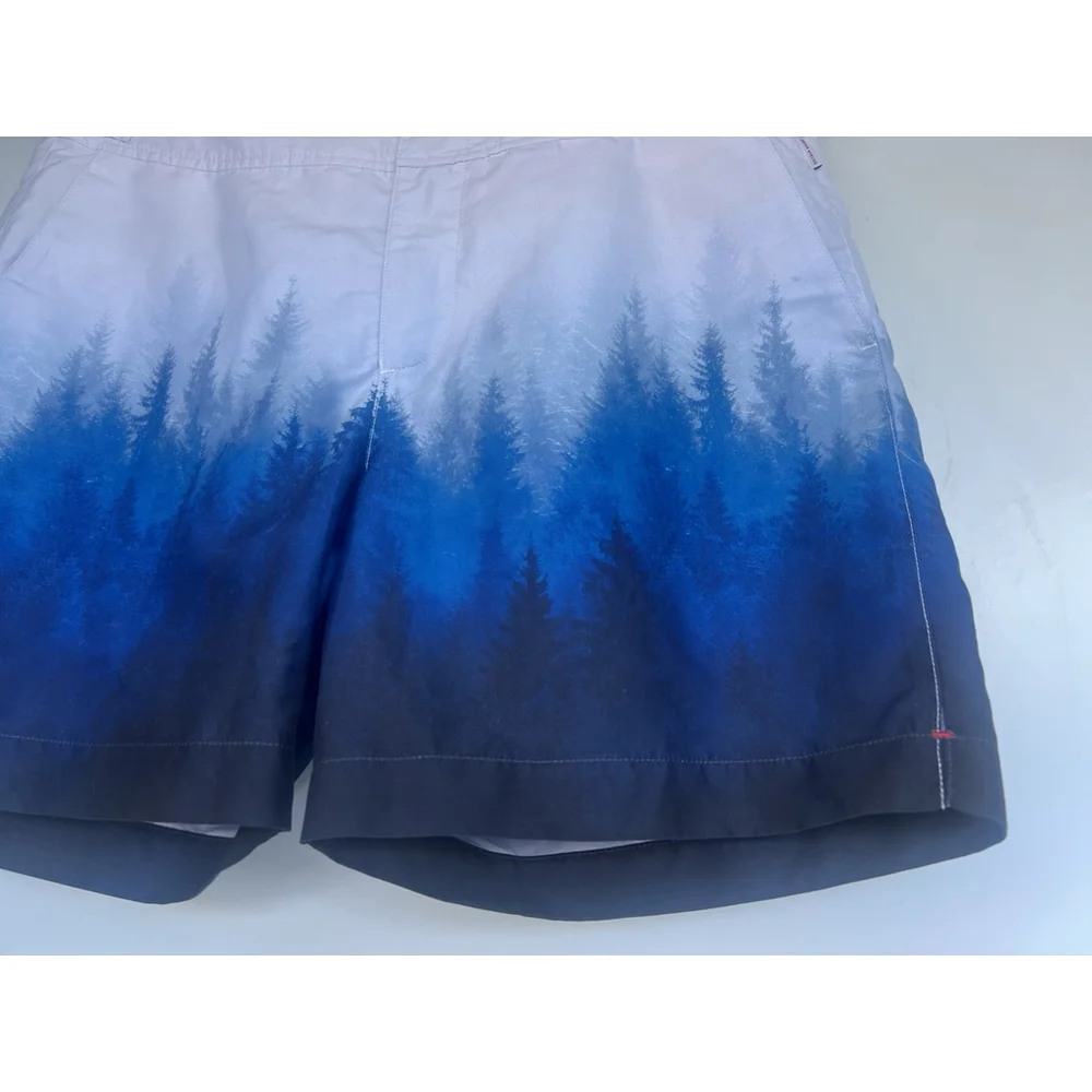 Orlebar Brown Bulldog Classic Swim Shorts 33 Blue Ombre Forest Lined OB Classic